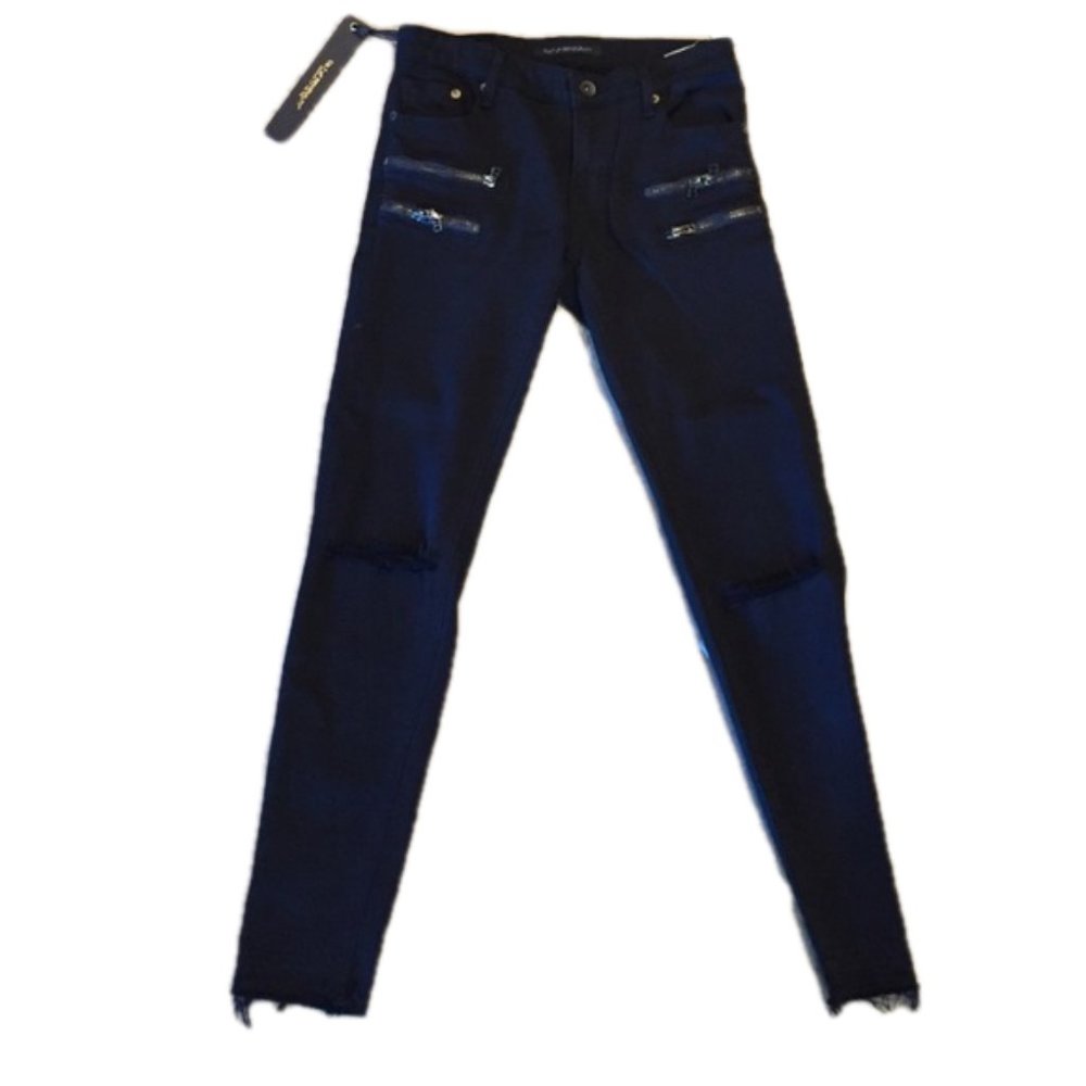 Cult of Individuality Skinny Jeans Black Zipper